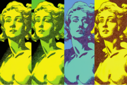 Venus if it was painted by Andy Warhold